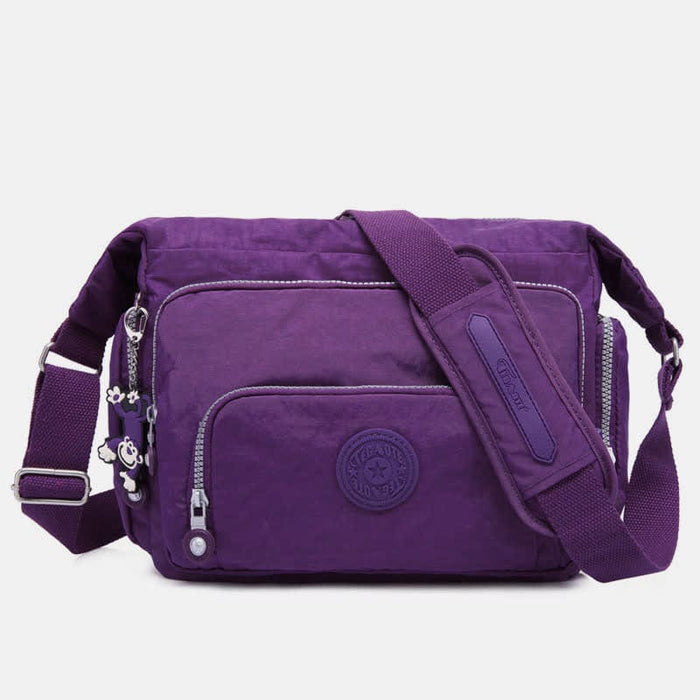 Crossbody Bag For Women Lightweight Multi-Pocket Casual Canvas Shoulder Purse