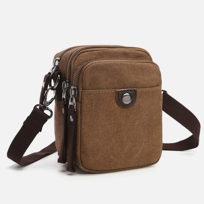 Belt Loop Holster Phone Purse Small Canvas Crossbody Side Shoulder Bag