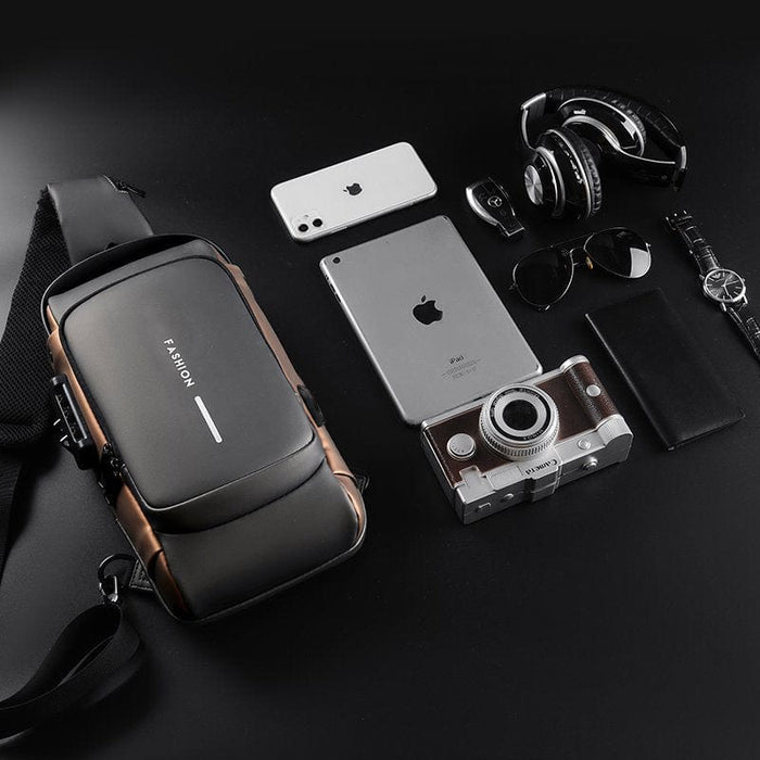 Waterpoof Sling Bag Crossbody Backpack for Men Anti-Theft Sling Backpack Daypack
