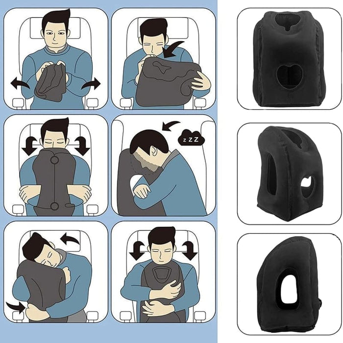 EZSleep Inflatable Pillow by O&H (Includes FREE Carrying Case!)