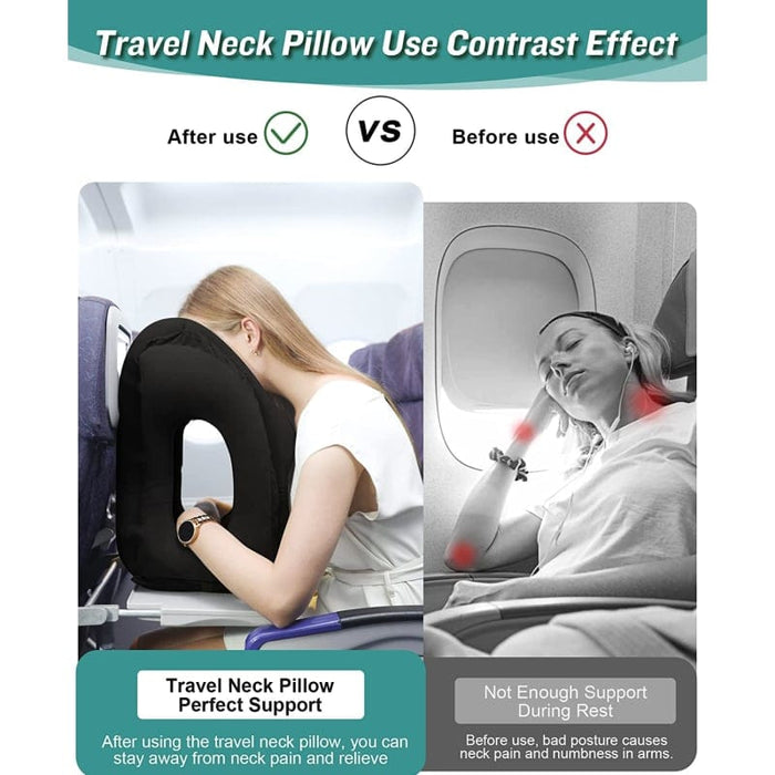EZSleep Inflatable Pillow by O&H (Includes FREE Carrying Case!)