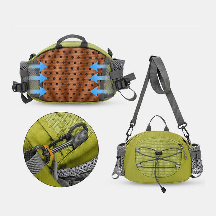 Outdoor Fanny Pack Hiking Fishing Waist Bag with Crossbody Strap