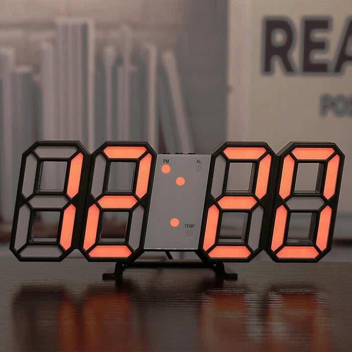 Digital Wall Clock Date Time Electronic Display