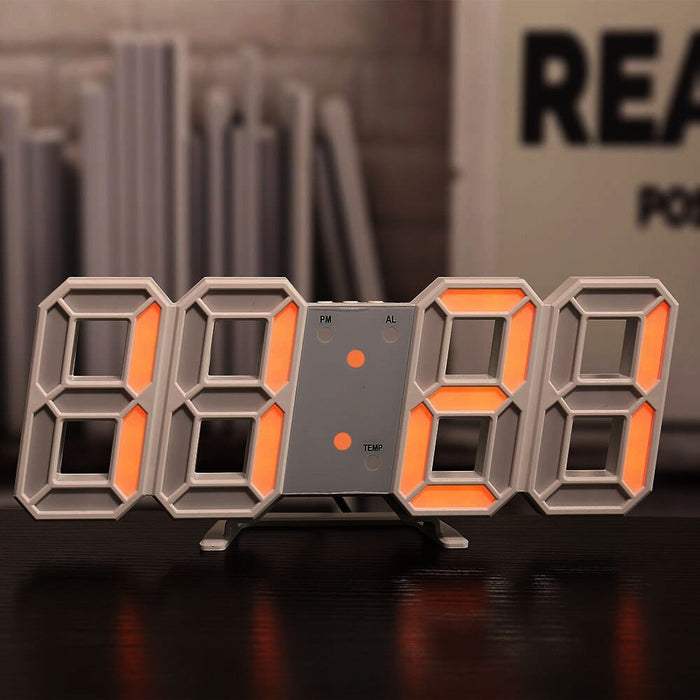 Digital Wall Clock Date Time Electronic Display