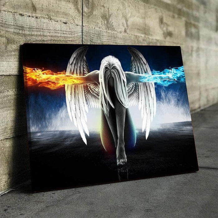 Wings of Wonder Fire & Ice Canvas Wall Art