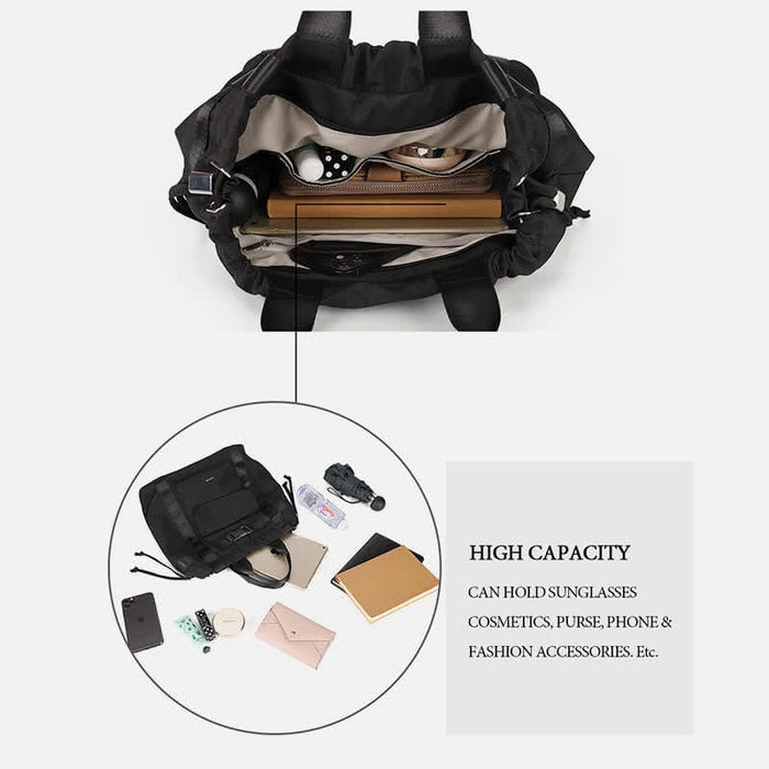 Lightweight Nylon Backpack for Women Girls Fashion Drawstring Handbags Travel Daypack