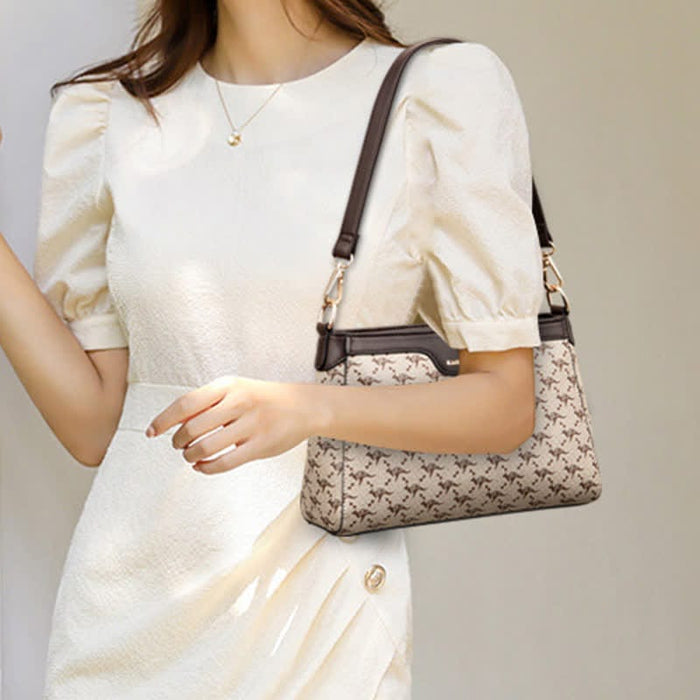 Leather Crossbody Bag for Women Casual Small Trendy Shoulder Purses