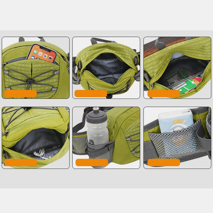 Outdoor Fanny Pack Hiking Fishing Waist Bag with Crossbody Strap