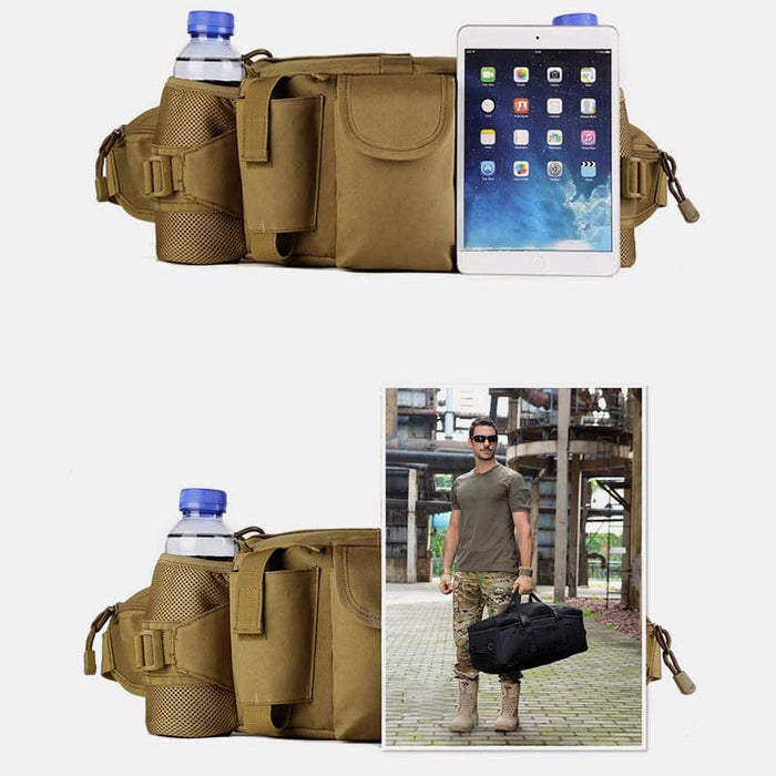 Large Fanny Pack Crossbody Purse Tactical Waist Bag Fit 10 Inch Tablet