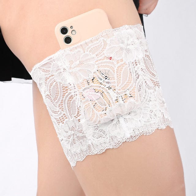 Lace Garter Mobile Phone Pocket