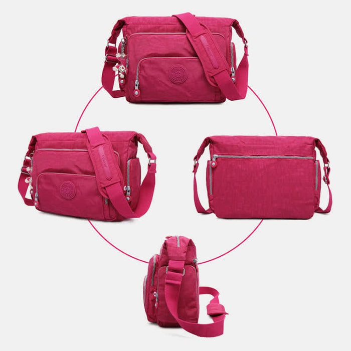 Crossbody Bag For Women Lightweight Multi-Pocket Casual Canvas Shoulder Purse