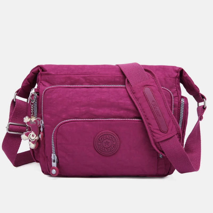 Crossbody Bag For Women Lightweight Multi-Pocket Casual Canvas Shoulder Purse