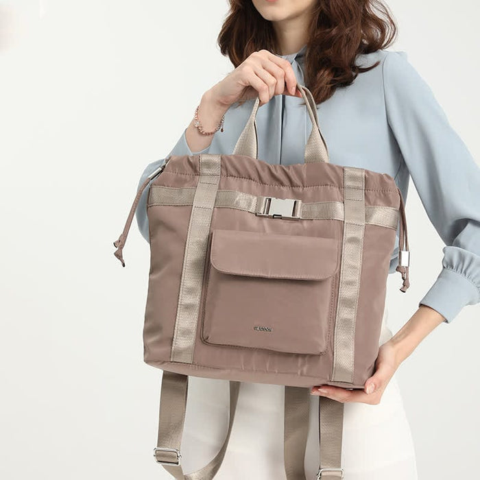 Lightweight Nylon Backpack for Women Girls Fashion Drawstring Handbags Travel Daypack