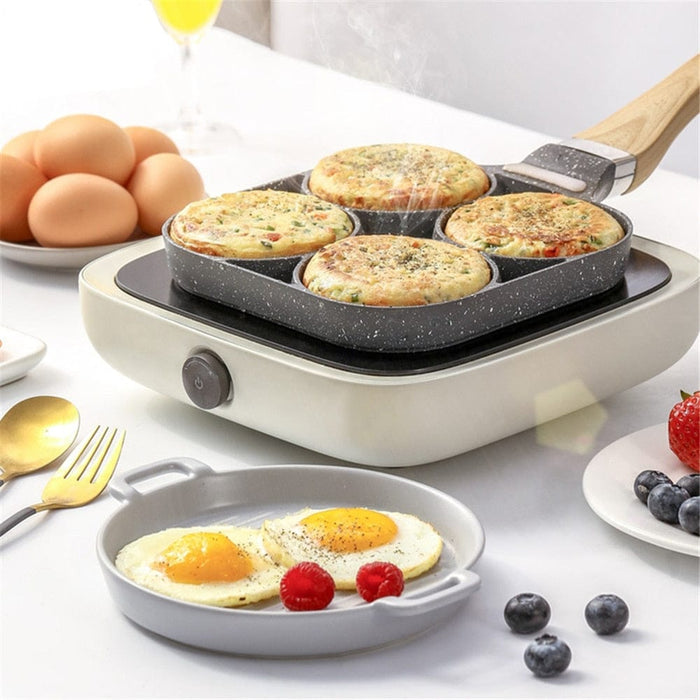 Four-hole Frying Pot Pan
