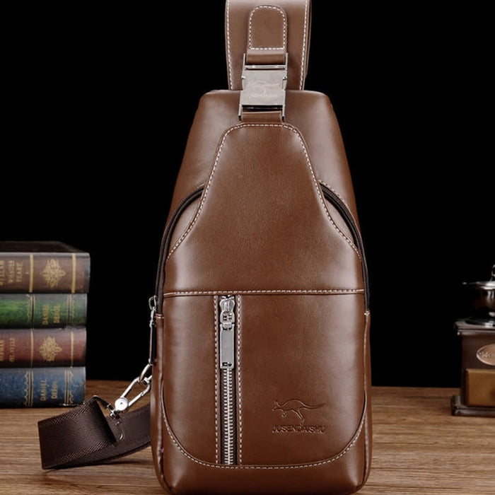 Men Casual Travel Crossbody Chest Sling Bag One Shoulder Strap Bag
