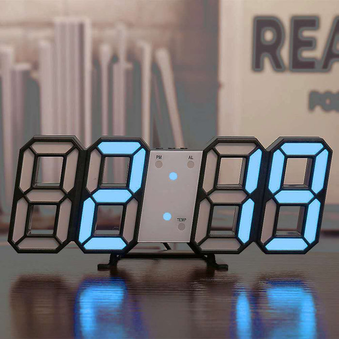 Digital Wall Clock Date Time Electronic Display