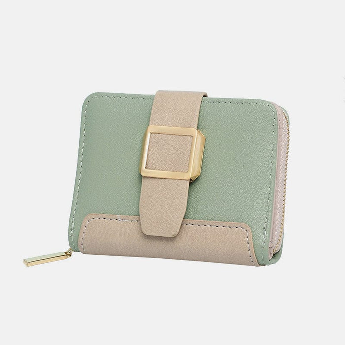 Women Small Compact Bifold Luxury Leather Pocket Wallet Coin Purse