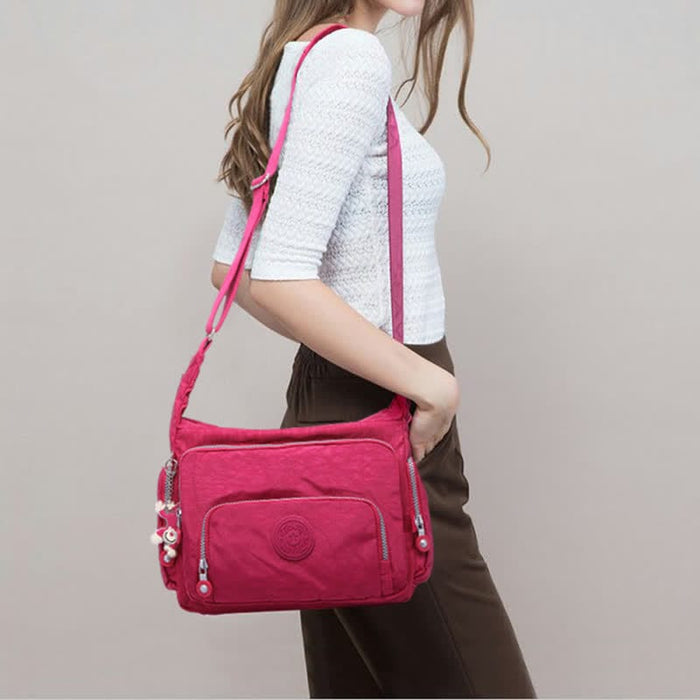 Crossbody Bag For Women Lightweight Multi-Pocket Casual Canvas Shoulder Purse