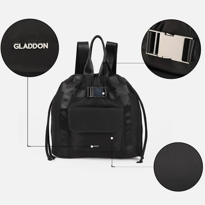 Lightweight Nylon Backpack for Women Girls Fashion Drawstring Handbags Travel Daypack