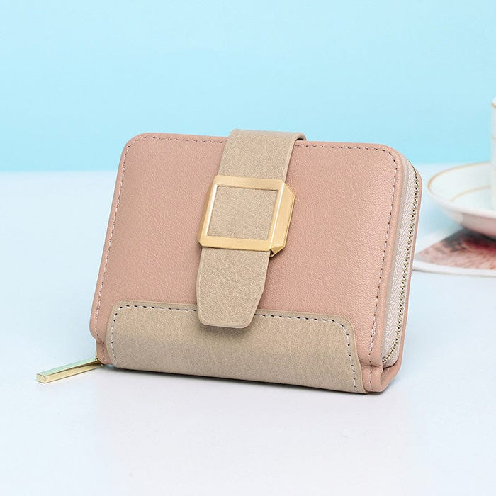 Women Small Compact Bifold Luxury Leather Pocket Wallet Coin Purse