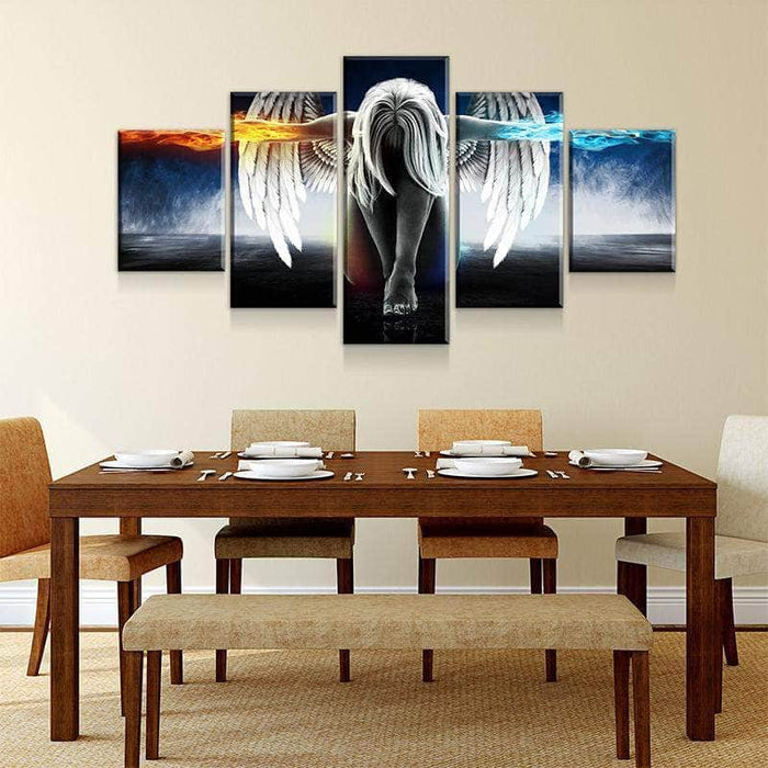 Wings of Wonder Fire & Ice Canvas Wall Art
