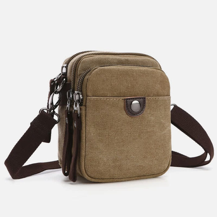 Belt Loop Holster Phone Purse Small Canvas Crossbody Side Shoulder Bag