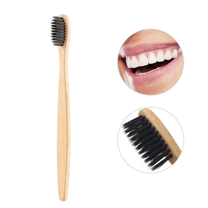 1pc Eco-Friendly Natural Bamboo Charcoal Toothbrush