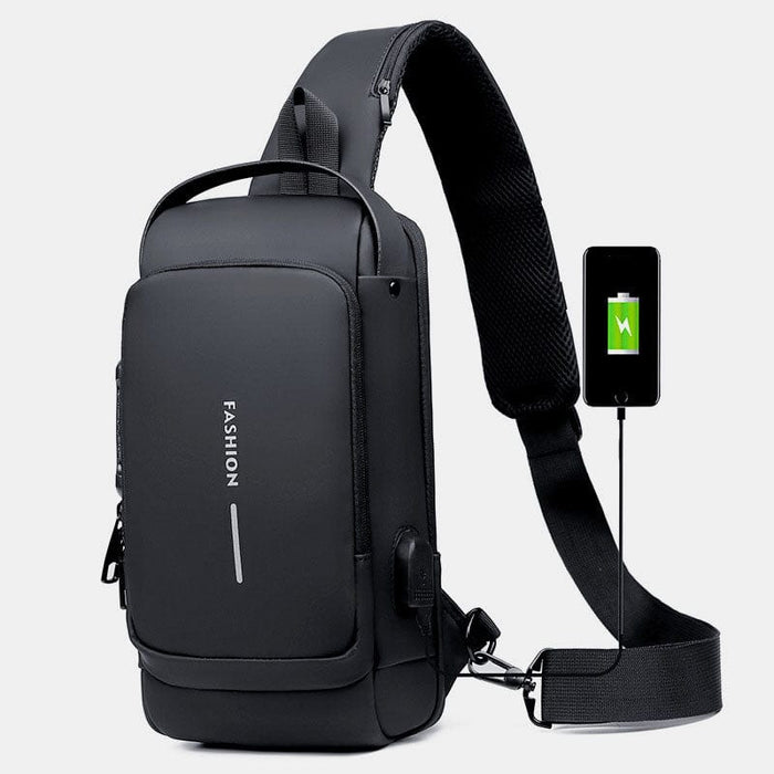 Waterpoof Sling Bag Crossbody Backpack for Men Anti-Theft Sling Backpack Daypack