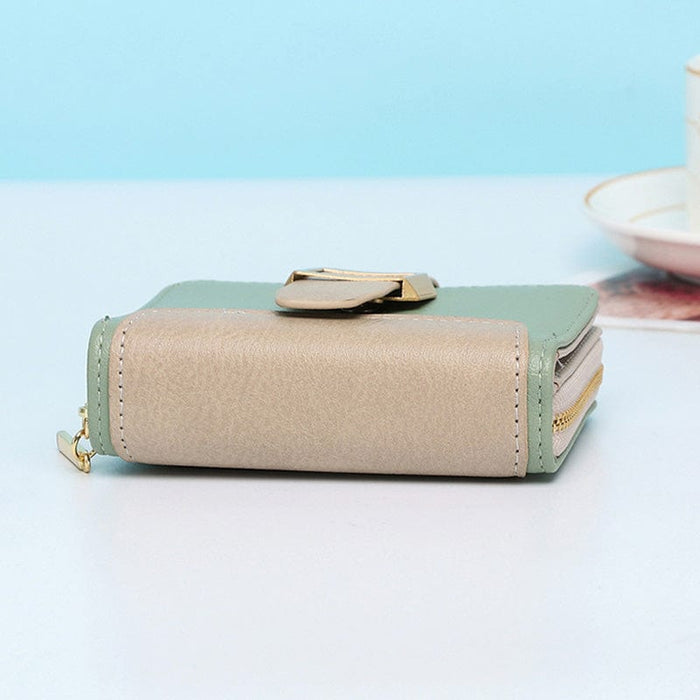 Women Small Compact Bifold Luxury Leather Pocket Wallet Coin Purse
