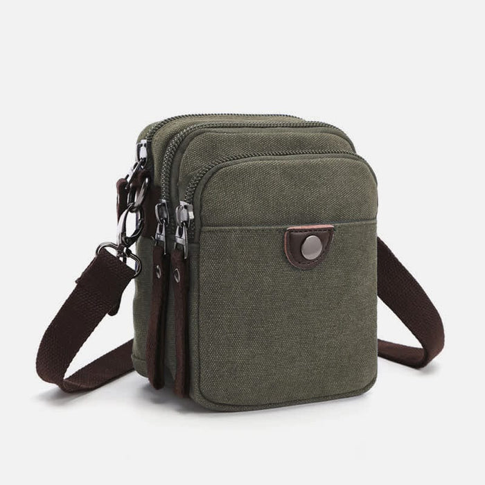 Belt Loop Holster Phone Purse Small Canvas Crossbody Side Shoulder Bag