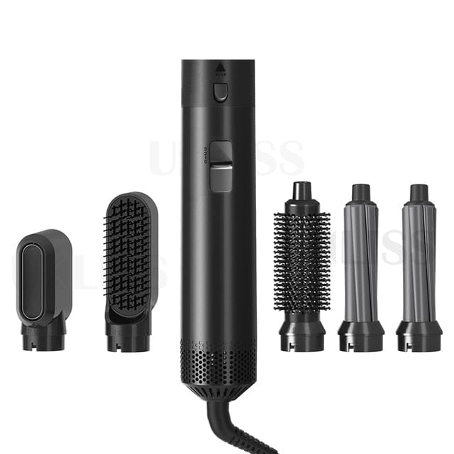 5In1 Hair Dryer Comb Hair Curling Straightening Hair