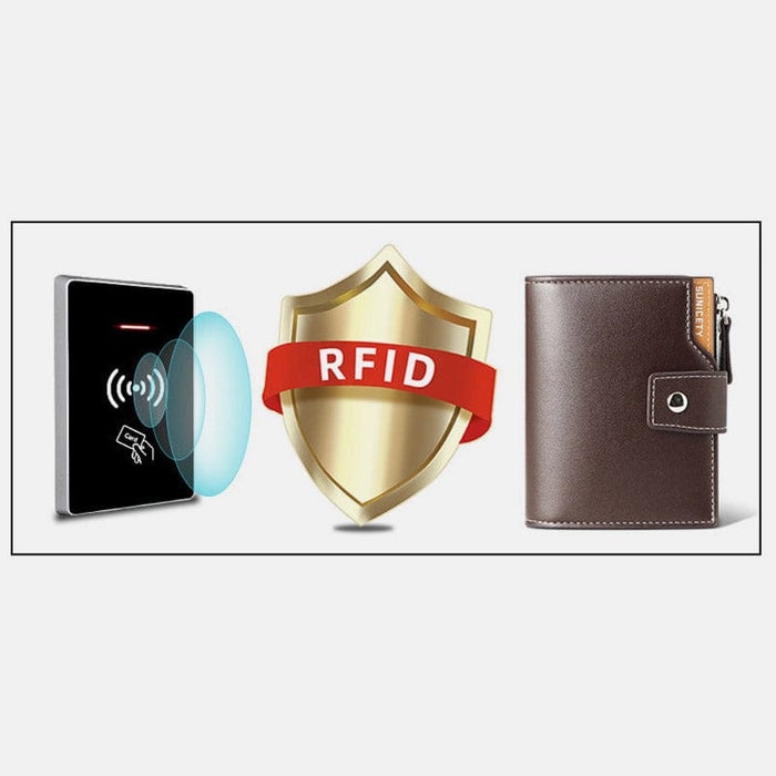 Leather Wallet for Men RFID Wallet Credit Card Holder with Multi-Slots