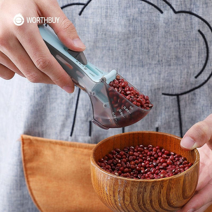 Adjustable Measuring Spoons With Scale