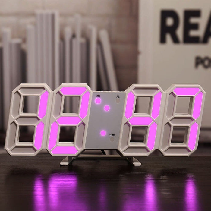 Digital Wall Clock Date Time Electronic Display