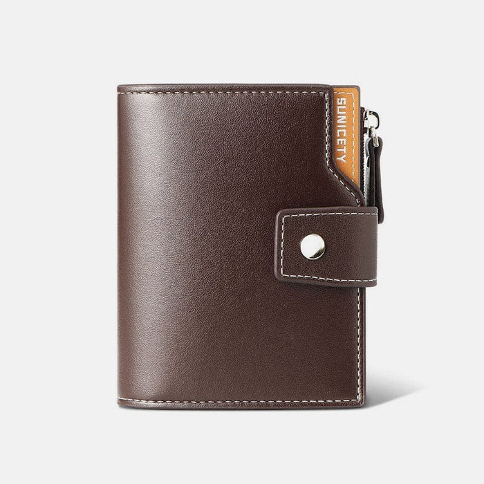 Leather Wallet for Men RFID Wallet Credit Card Holder with Multi-Slots
