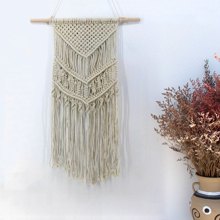 Macrame Woven Wall Hanging Boho Chic