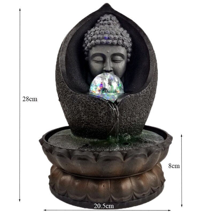 Indoor Desktop Buddha Statue Water Fountain
