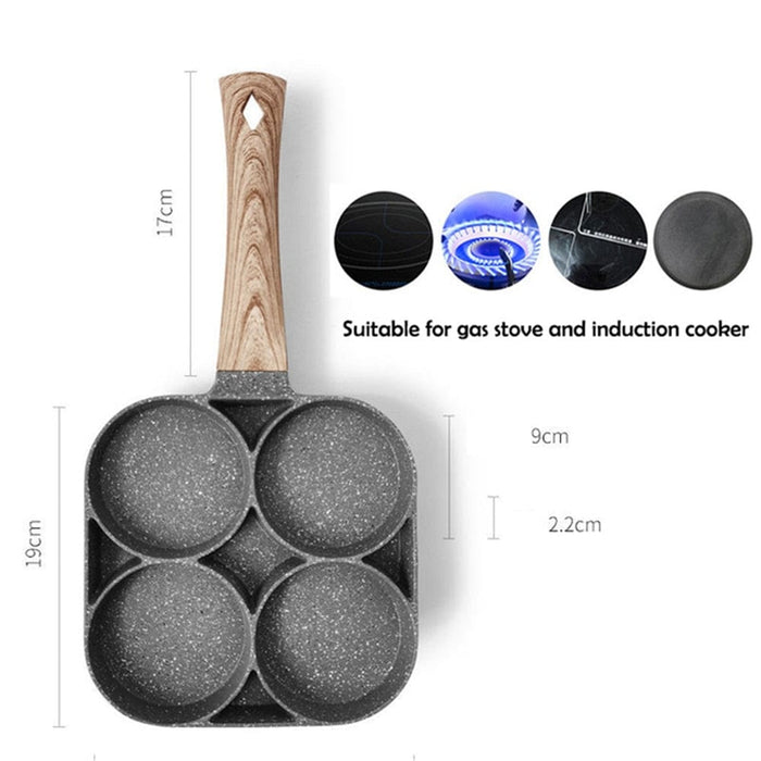 Four-hole Frying Pot Pan