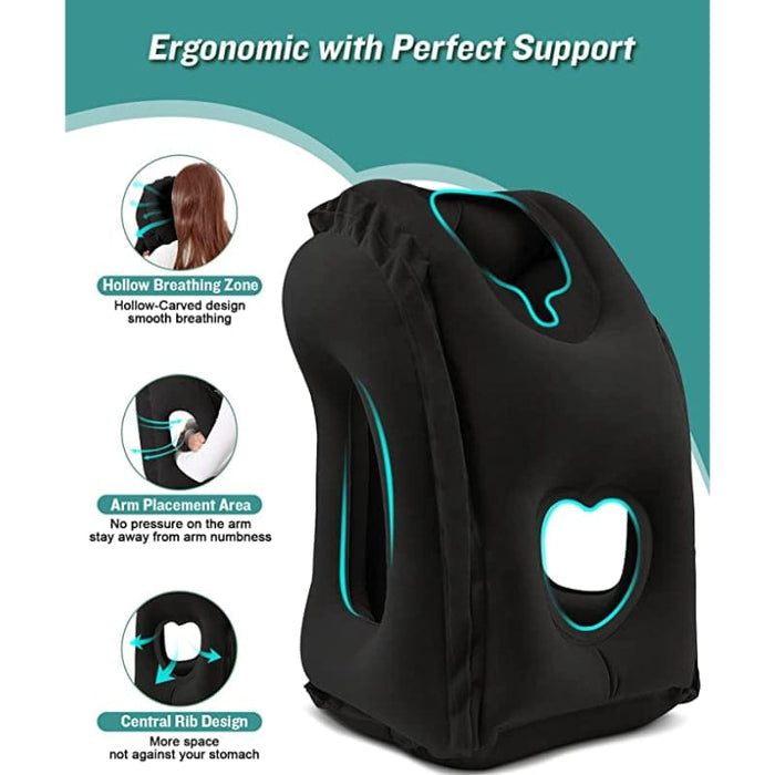 EZSleep Inflatable Pillow by O&H (Includes FREE Carrying Case!)