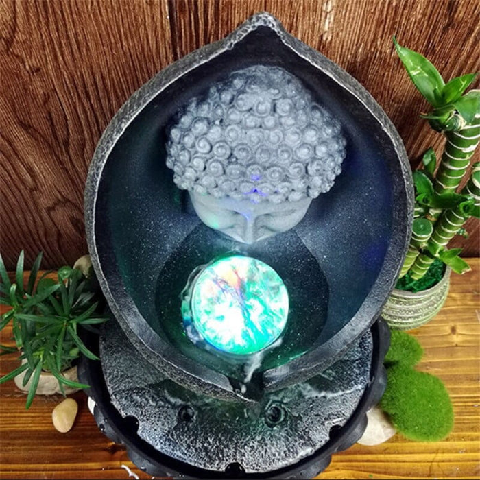 Indoor Desktop Buddha Statue Water Fountain