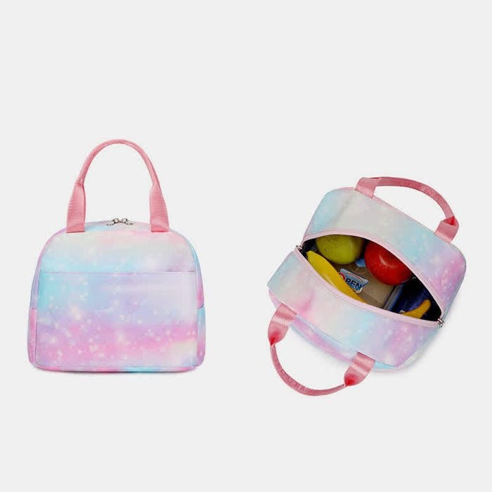 Girls Backpack Kids School Rainbow Bookbag 3 in 1 Set School Bag