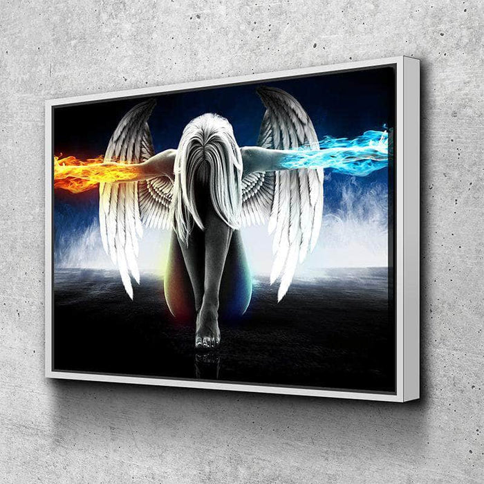 Wings of Wonder Fire & Ice Canvas Wall Art