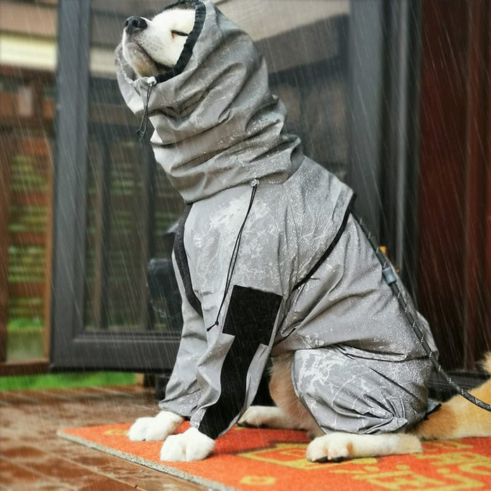 Reflective All-Weather Waterproof Dog Rain Coat