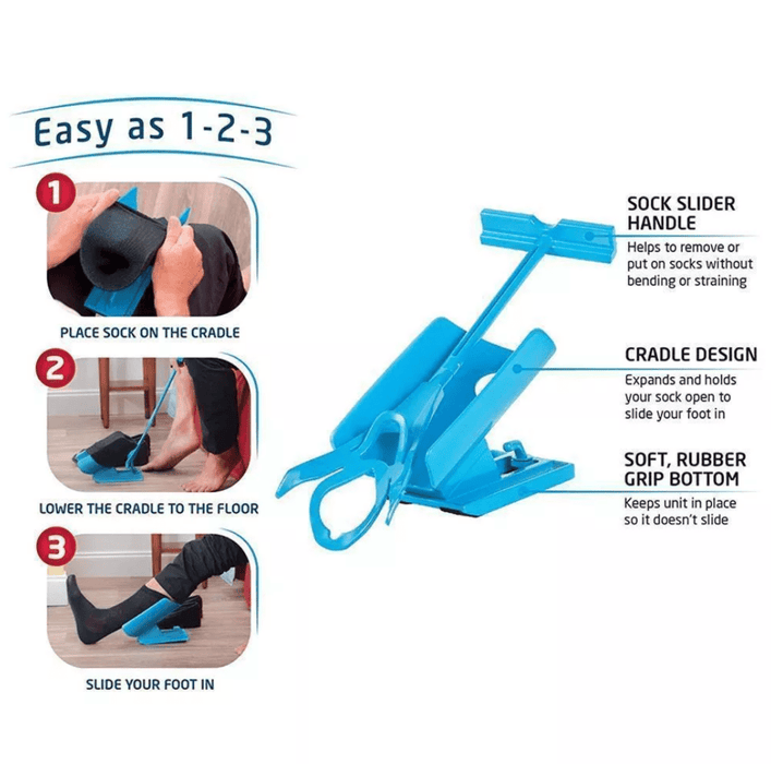 Sock Slider Aid Helper Kit Easy On, Easy Off