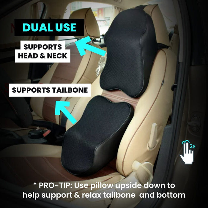 EZDrive Ergonomic Neck Pillow - Fits All Car Makes and Models