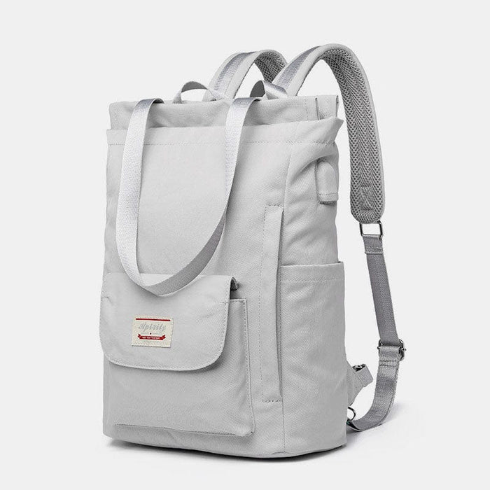 Converible Tote Backpack Laptop Bag College School Bookbag with USB Charging Port