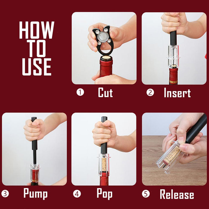 Air Pressure Wine Bottle Opener