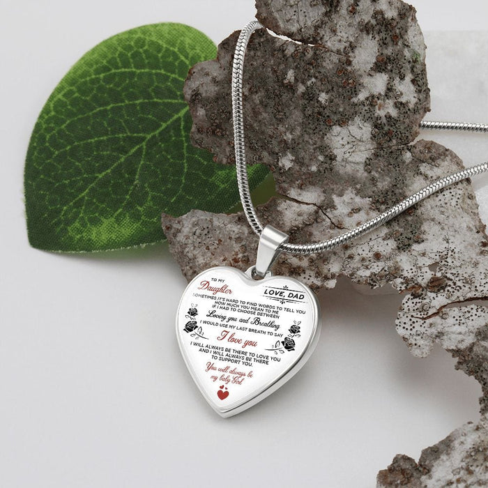 To My Daughter... Love Dad Heartwarming Necklace