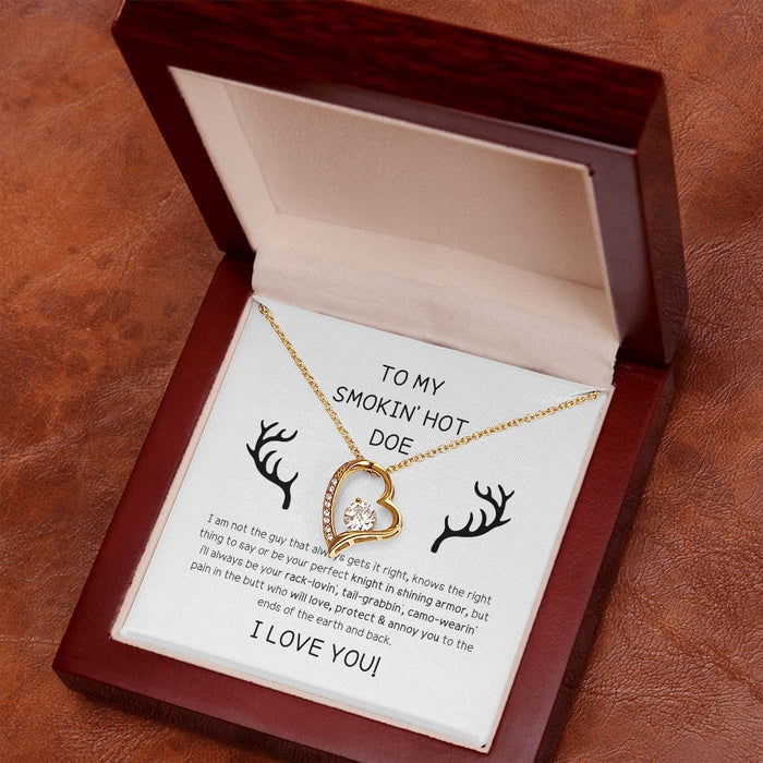 To My Smokin Hot Doe... Forever Love Necklace