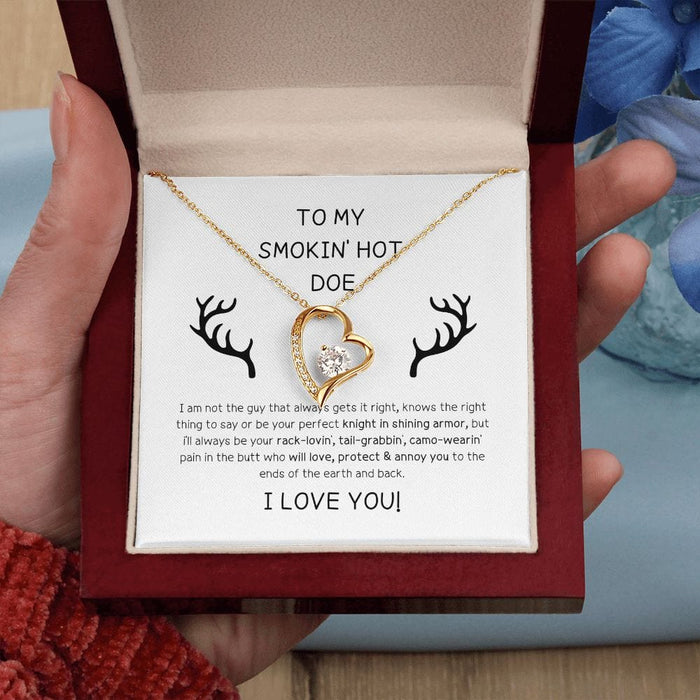 To My Smokin Hot Doe... Forever Love Necklace